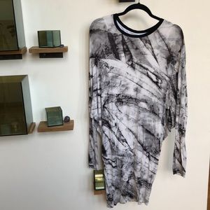 Helmut Lang abstract dress
